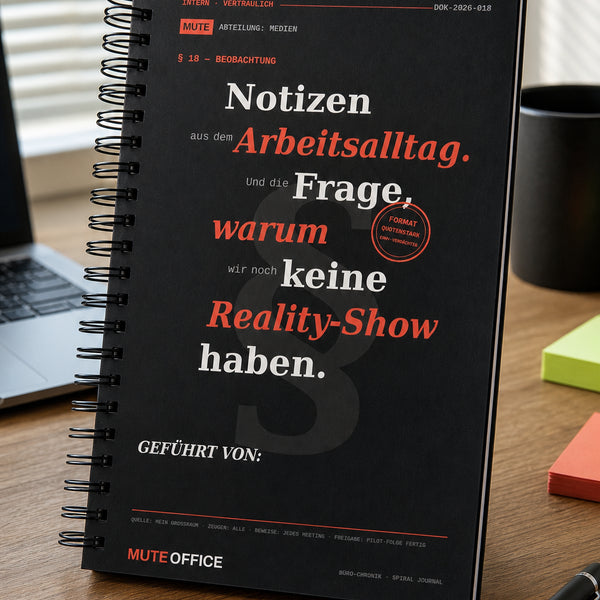 Notizen aus dem Arbeitsalltag. Und die Frage, warum wir noch keine Reality-Show haben