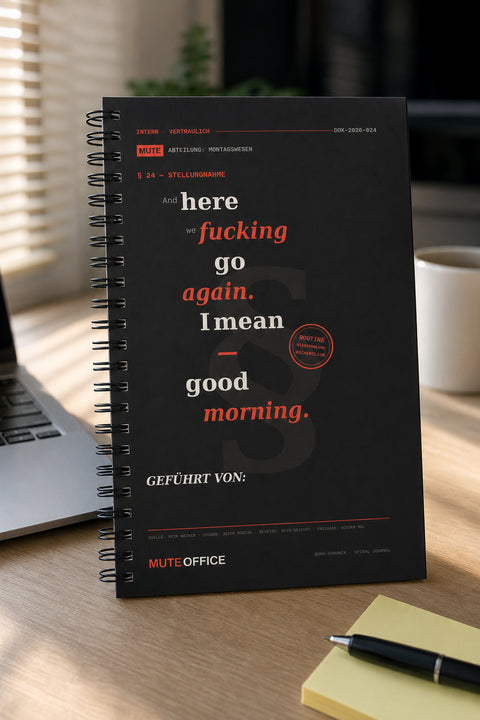 MUTE OFFICE — Hero — And here we fucking go again. I mean — good morning