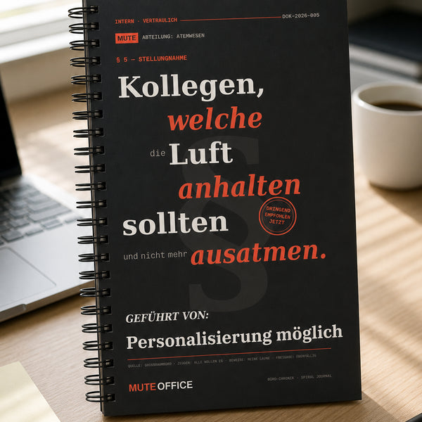 Kollegen, die die Luft anhalten sollten und nicht mehr ausatmen · Personalisiertes Geschenk
