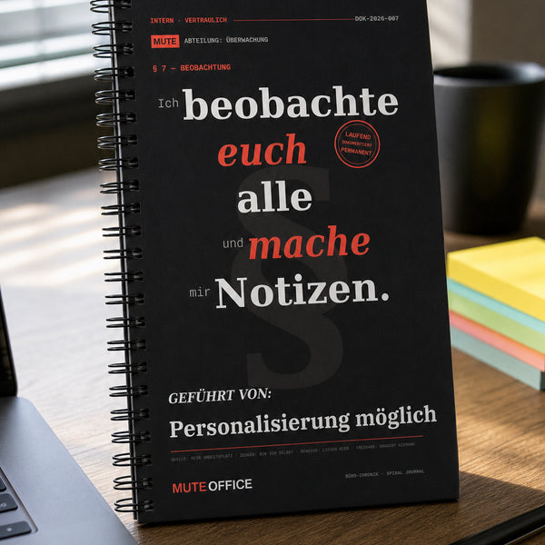 Ich beobachte euch alle und mache mir Notizen · Personalisiertes Geschenk