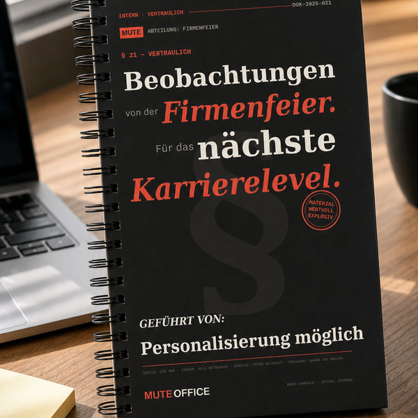 Beobachtungen von der Firmenfeier. Für das nächste Karrierelevel · Personalisiertes Geschenk