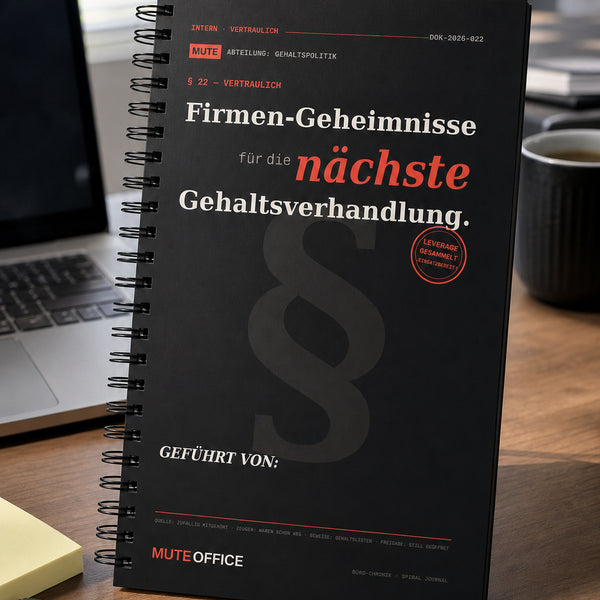 Firmen-Interna für die nächste Gehaltsverhandlung · Personalisiertes Geschenk