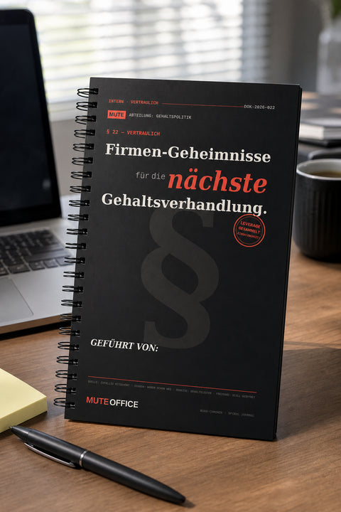 MUTE OFFICE — Hero — Firmen-Interna für die nächste Gehaltsverhandlung · Personalisiertes Geschenk