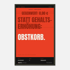 MUTE OFFICE Poster mit Rahmen – Obstkorb statt Gehaltserhöhung – Ansicht 5 — Vorschau 11