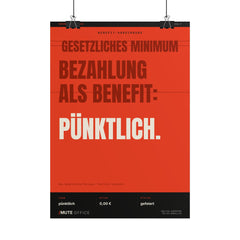 MUTE OFFICE Poster ohne Rahmen – Pünktliche Bezahlung als Benefit – Ansicht 3 — Vorschau 9