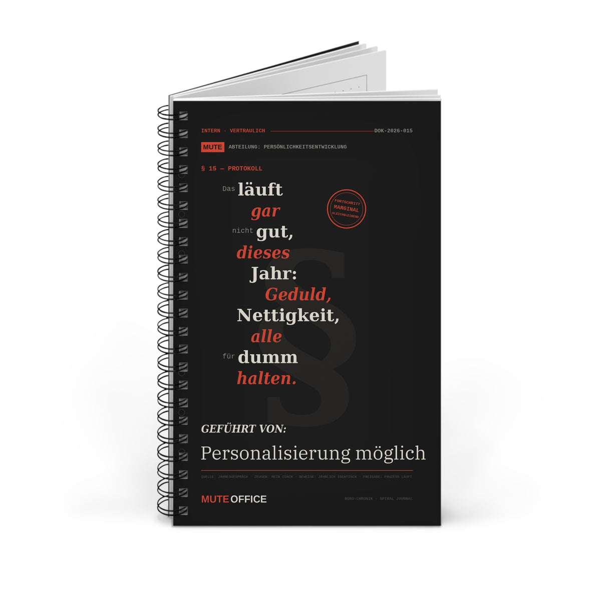 MUTE OFFICE — Das läuft gar nicht gut, dieses Jahr · Personalisiertes Geschenk — Ansicht 7