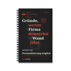 MUTE OFFICE — Gründe, warum die Firma demnächst an die Wand fährt · Personalisiertes Geschenk — Ansicht 6 — Vorschau 6