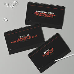 MUTE OFFICE Flip-Sign — Azubi Reality Check — Drei Aufsteller — Statements B — Vorschau 6