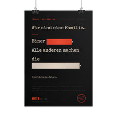 MUTE OFFICE Poster mit Metallrahmen EU – Ansicht 3 — Vorschau 3