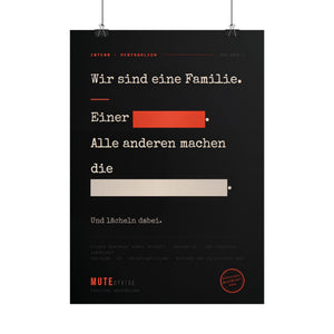 Poster mit Rahmen (EU) | MUTE OFFICE