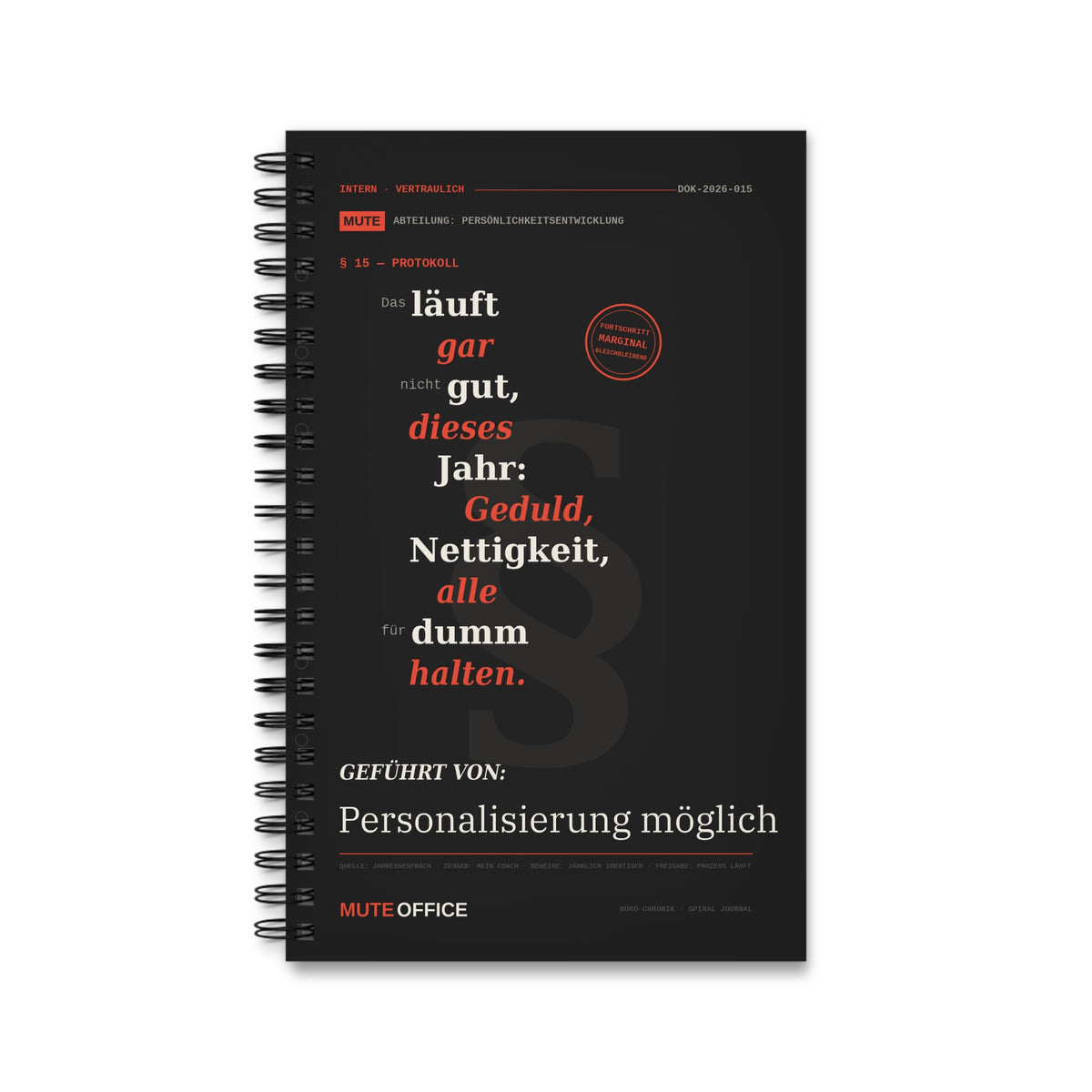 MUTE OFFICE — Das läuft gar nicht gut, dieses Jahr · Personalisiertes Geschenk — Ansicht 6
