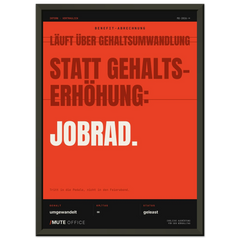 MUTE OFFICE Poster mit Rahmen – Jobrad statt Gehaltserhöhung – Ansicht 2 — Vorschau 8
