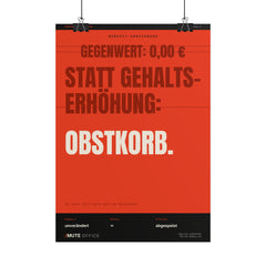MUTE OFFICE Poster ohne Rahmen – Obstkorb statt Gehaltserhöhung – Ansicht 3 — Vorschau 9