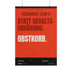 MUTE OFFICE Poster ohne Rahmen – Obstkorb statt Gehaltserhöhung – Ansicht 2 — Vorschau 8