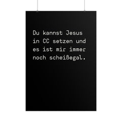 MUTE OFFICE Poster – Jesus in CC Statement – Wanddeko im Großraumbüro — Vorschau 3