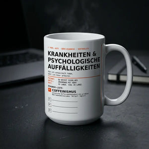 Büro-Diagnose Tasse – Coffeinismus | MUTE OFFICE
