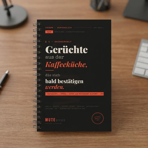 Poster "Gerüchte aus der Kaffeeküche" – MUTE OFFICE