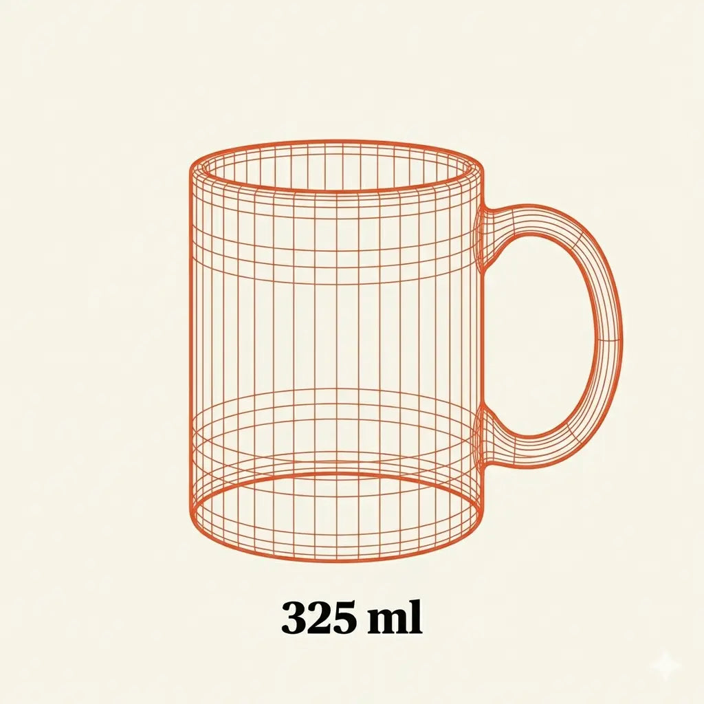 MUTE OFFICE Tasse — Coffeinismus Büro-Diagnose — Variante 325 ml