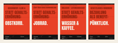 MUTE OFFICE Poster-Set – Meine tollen Work-Benefits Komplett-Set – alle 4 Motive — Vorschau 2