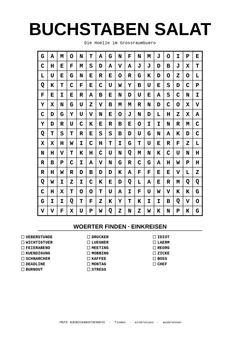 MUTE OFFICE Malbuch — Band 1 — Seite Buchstaben-Salat — Vorschau 7