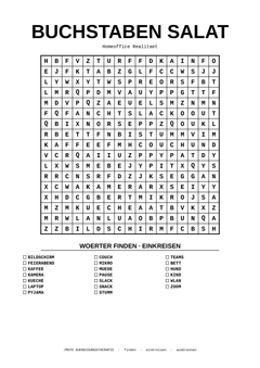 MUTE OFFICE Malbuch — Band 2 — Seite Buchstaben-Salat — Vorschau 7