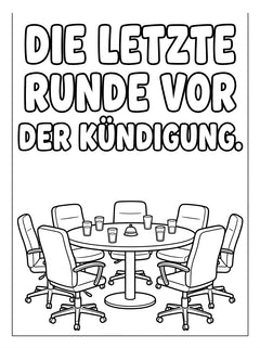 MUTE OFFICE Malbuch — Band 4 — Seite Die letzte Runde vor der Kuendigung — Vorschau 2