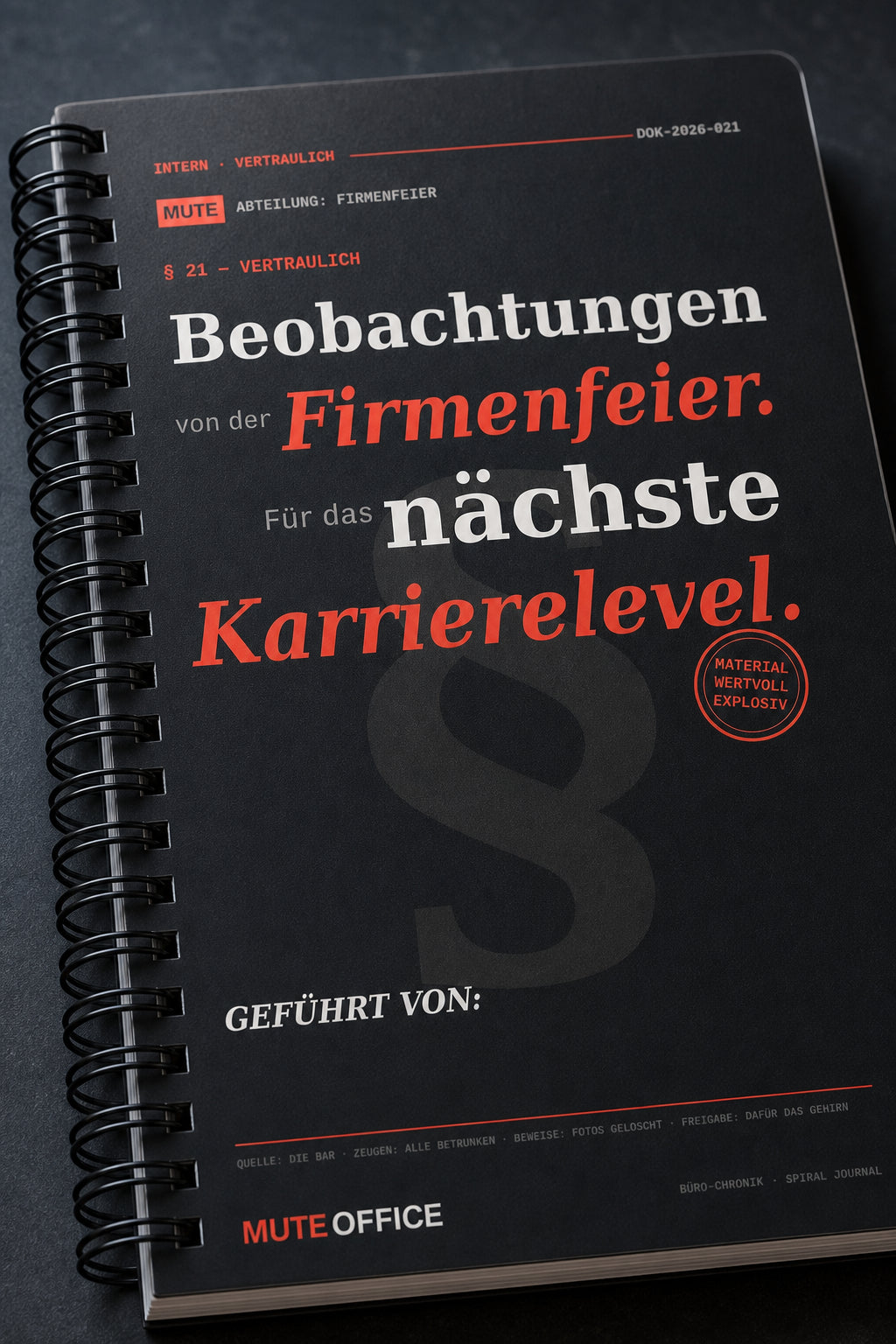 MUTE OFFICE — Detail — Beobachtungen von der Firmenfeier. Für das nächste Karrierelevel
