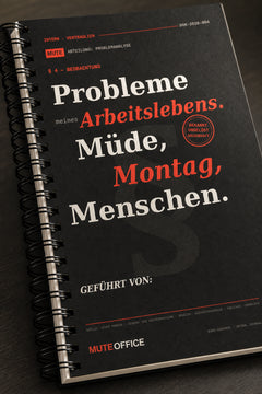 MUTE OFFICE — Detail — Probleme meines Arbeitslebens. Müde · Montag · Menschen · Personalisiertes Geschenk — Vorschau 4