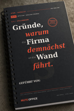MUTE OFFICE — Detail — Gründe, warum die Firma demnächst an die Wand fährt · Personalisiertes Geschenk — Vorschau 4