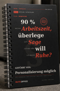 MUTE OFFICE — Detail — 90 % meiner Arbeitszeit überlege ich: Sage ich was — oder will ich Ruhe? · Personalisiertes Geschenk — Vorschau 4