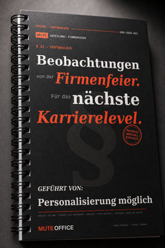 MUTE OFFICE — Detail — Beobachtungen von der Firmenfeier. Für das nächste Karrierelevel · Personalisiertes Geschenk — Vorschau 4