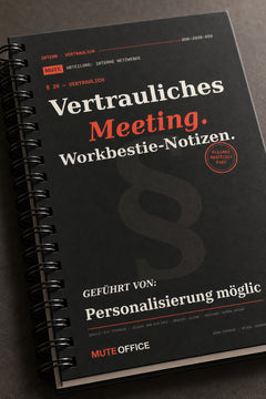MUTE OFFICE — Detail — Vertrauliches Meeting. Workbestie-Notizen · Personalisiertes Geschenk — Vorschau 4