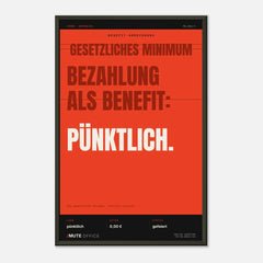 MUTE OFFICE Poster mit Rahmen – Pünktliche Bezahlung als Benefit – Ansicht 5 — Vorschau 11