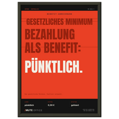 MUTE OFFICE Poster mit Rahmen – Pünktliche Bezahlung als Benefit – Ansicht 4 — Vorschau 10