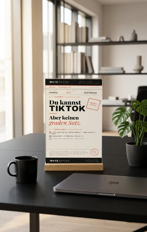 DU KANNST TIKTOK · KEINEN GRADEN SATZ — Acryl-Aufsteller