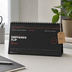 MUTE OFFICE — Geschenk-Szene — Empfangs-Flip · Täglich Abweisen · Flip-Sign Tischkalender — Vorschau 10