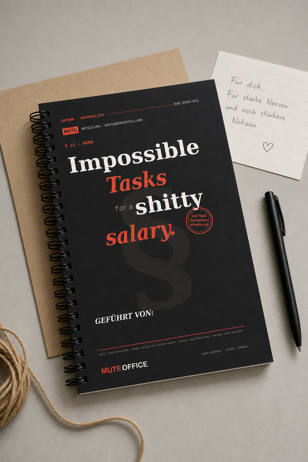 MUTE OFFICE — Geschenk-Szene — Impossible Tasks for a shitty salary