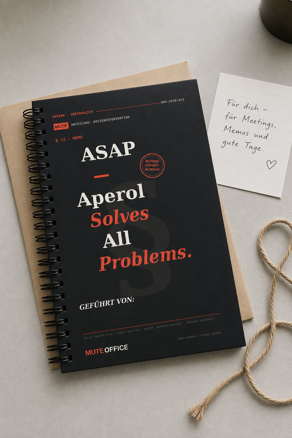 MUTE OFFICE — Geschenk-Szene — ASAP — Aperol Solves All Problems