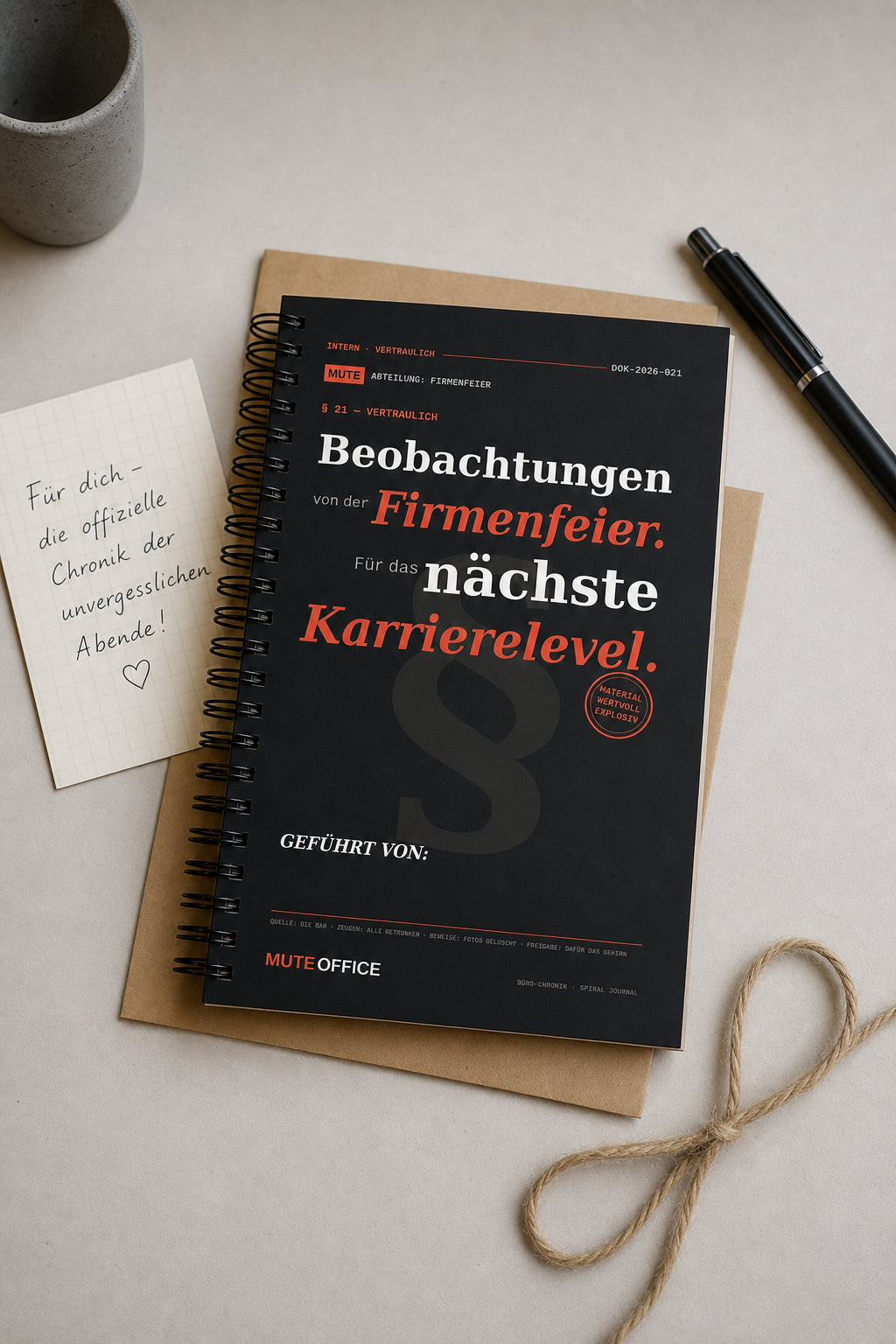MUTE OFFICE — Geschenk-Szene — Beobachtungen von der Firmenfeier. Für das nächste Karrierelevel