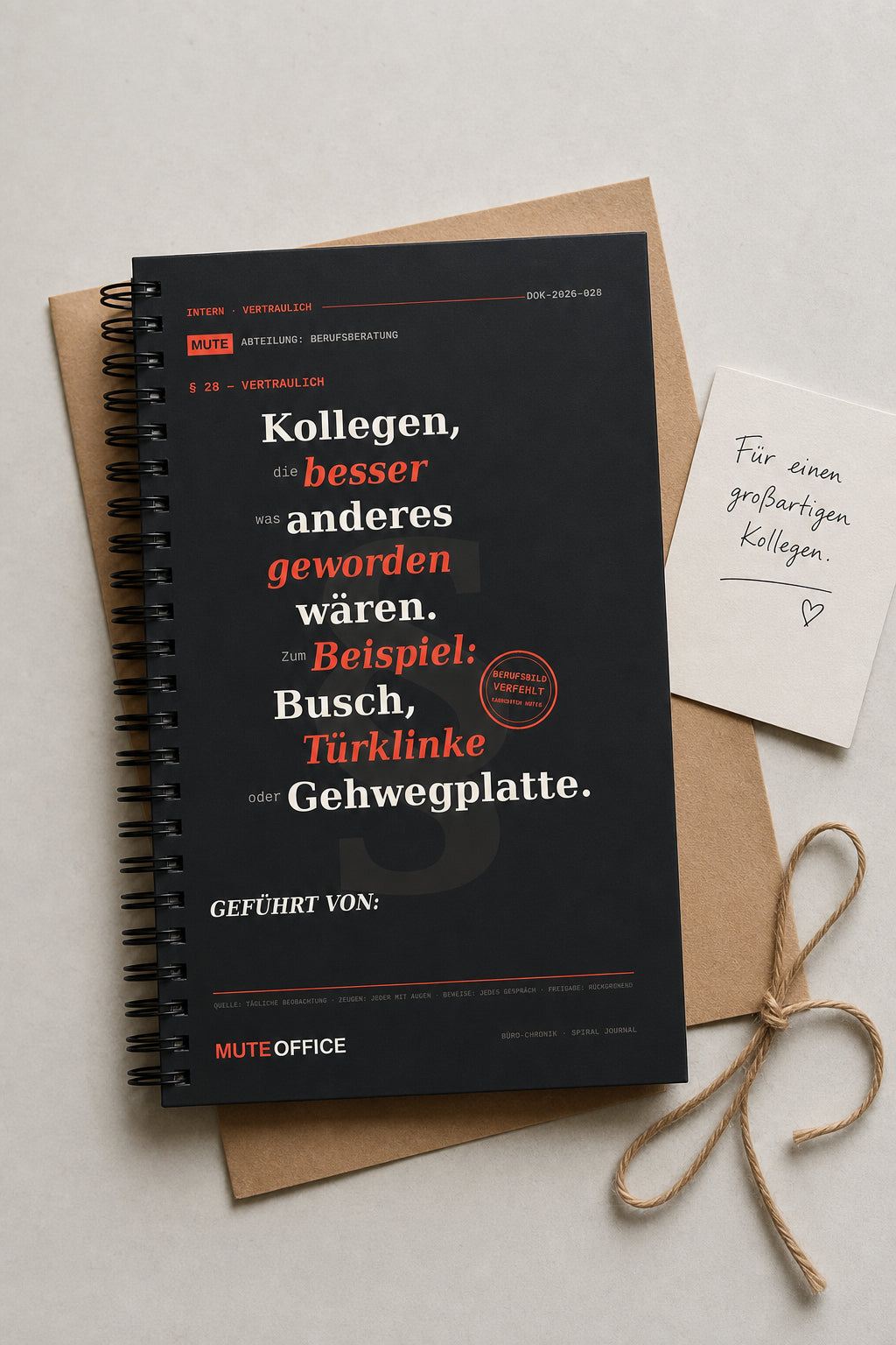 MUTE OFFICE — Geschenk-Szene — Kollegen, die besser was anderes geworden wären