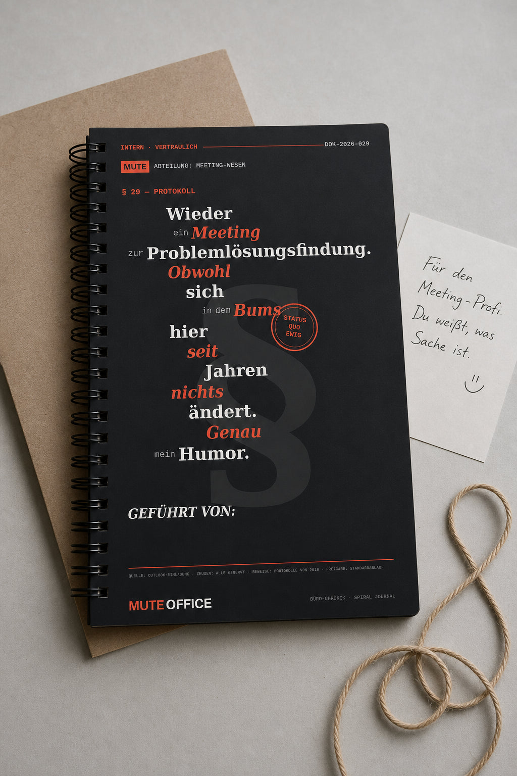 MUTE OFFICE — Geschenk-Szene — Wieder ein Meeting zur Problemlösungsfindung