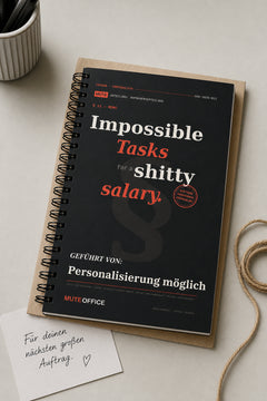 MUTE OFFICE — Geschenk-Szene — Impossible Tasks for a shitty salary · Personalisiertes Geschenk — Vorschau 5