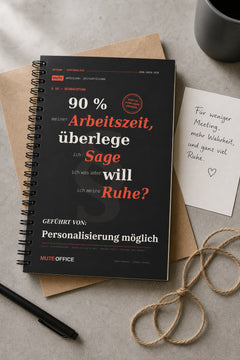 MUTE OFFICE — Geschenk-Szene — 90 % meiner Arbeitszeit überlege ich: Sage ich was — oder will ich Ruhe? · Personalisiertes Geschenk — Vorschau 5