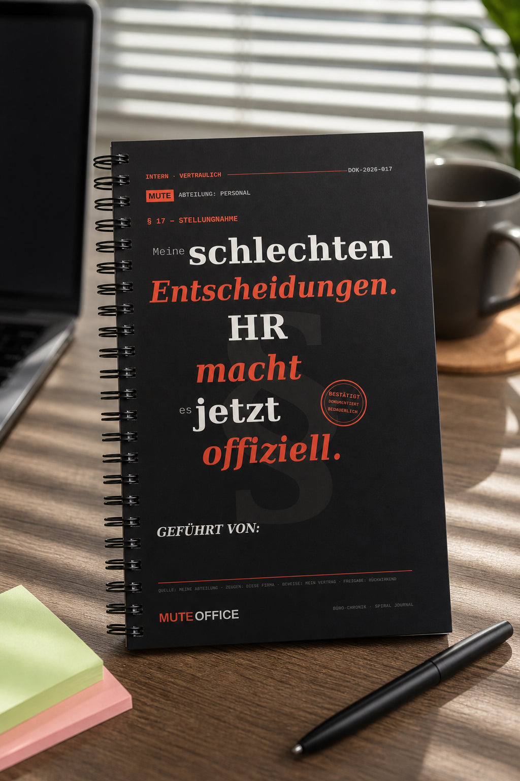 MUTE OFFICE — Hero — Meine schlechten Entscheidungen. HR macht es jetzt offiziell