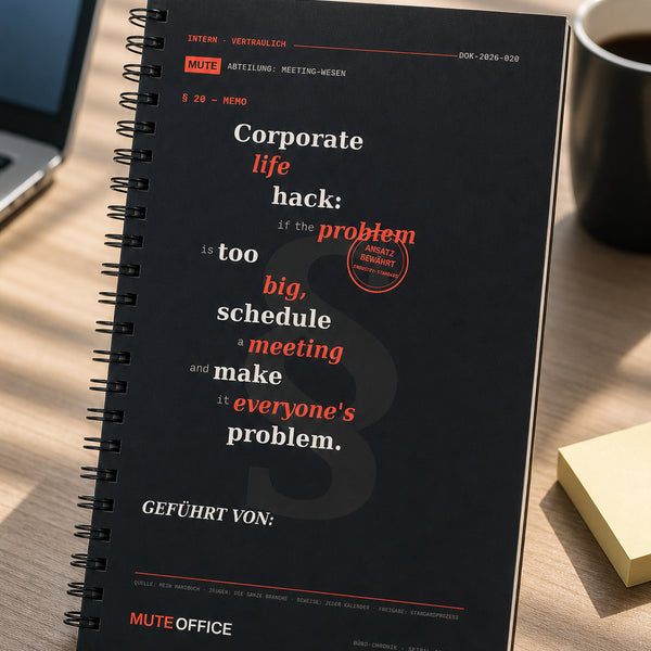Corporate life hack: if the problem is too big, schedule a meeting