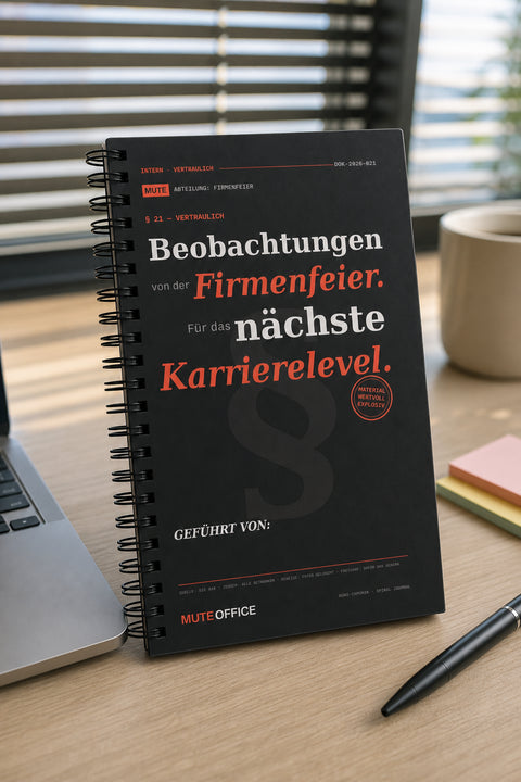 MUTE OFFICE — Hero — Beobachtungen von der Firmenfeier. Für das nächste Karrierelevel
