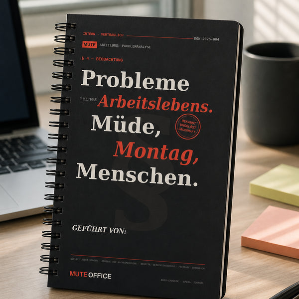 Probleme meines Arbeitslebens. Müde · Montag · Menschen · Personalisiertes Geschenk