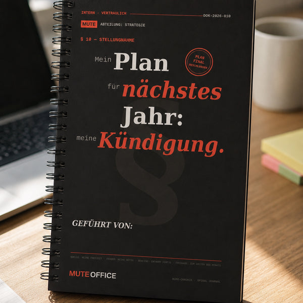 Mein Plan für nächstes Jahr: meine Kündigung · Personalisiertes Geschenk