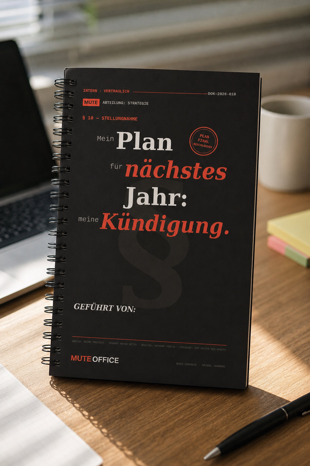 Mein Plan für nächstes Jahr: meine Kündigung · Personalisiertes Geschenk