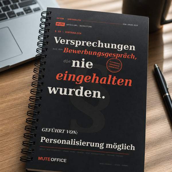 Versprechungen aus dem Bewerbungsgespräch, die nie eingehalten wurden · Personalisiertes Geschenk